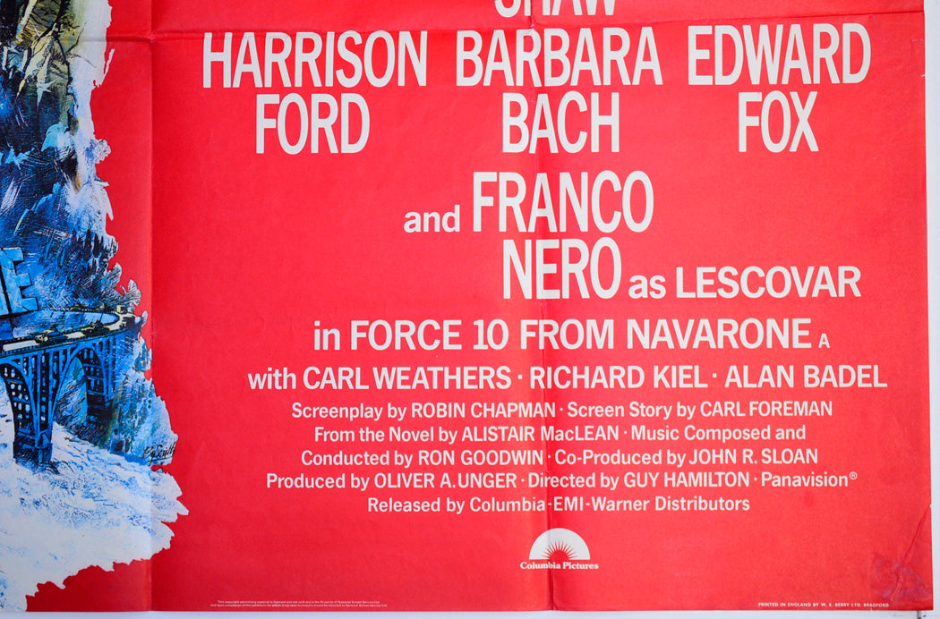 FORCE 10 FROM NAVARONE (Bottom Right) Cinema Quad Movie Poster 