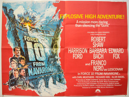 Force 10 From Navarone Original Quad Poster - Film Poster - Movie Poster