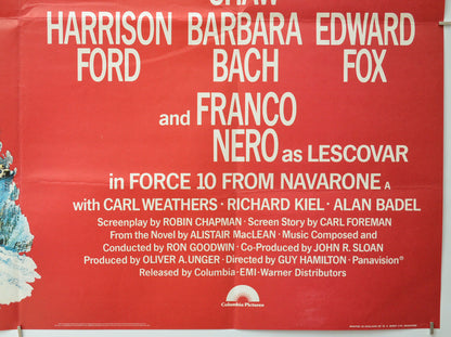 FORCE 10 FROM NAVARONE (Bottom Right) Cinema Quad Movie Poster 