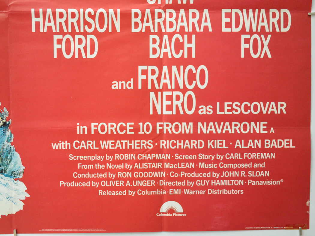 FORCE 10 FROM NAVARONE (Bottom Right) Cinema Quad Movie Poster 