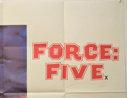 FORCE FIVE (Top Right) Cinema Quad Movie Poster 