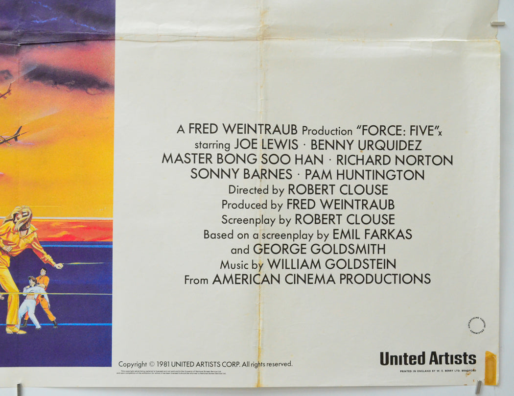 Force Five (Bottom Right) Cinema Quad Movie Poster 