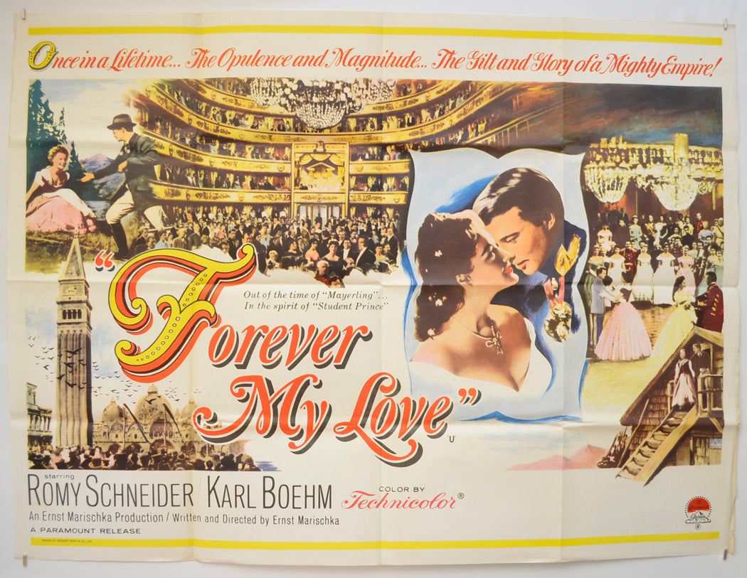 Forever My Love  (a.k.a. Sissi: Forever My Love)   Original Quad Poster - Film Poster - Movie Poster