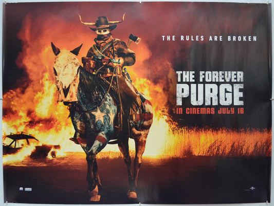 The Forever Purge (Teaser / Advance Version) Original Quad Poster - Film Poster - Movie Poster