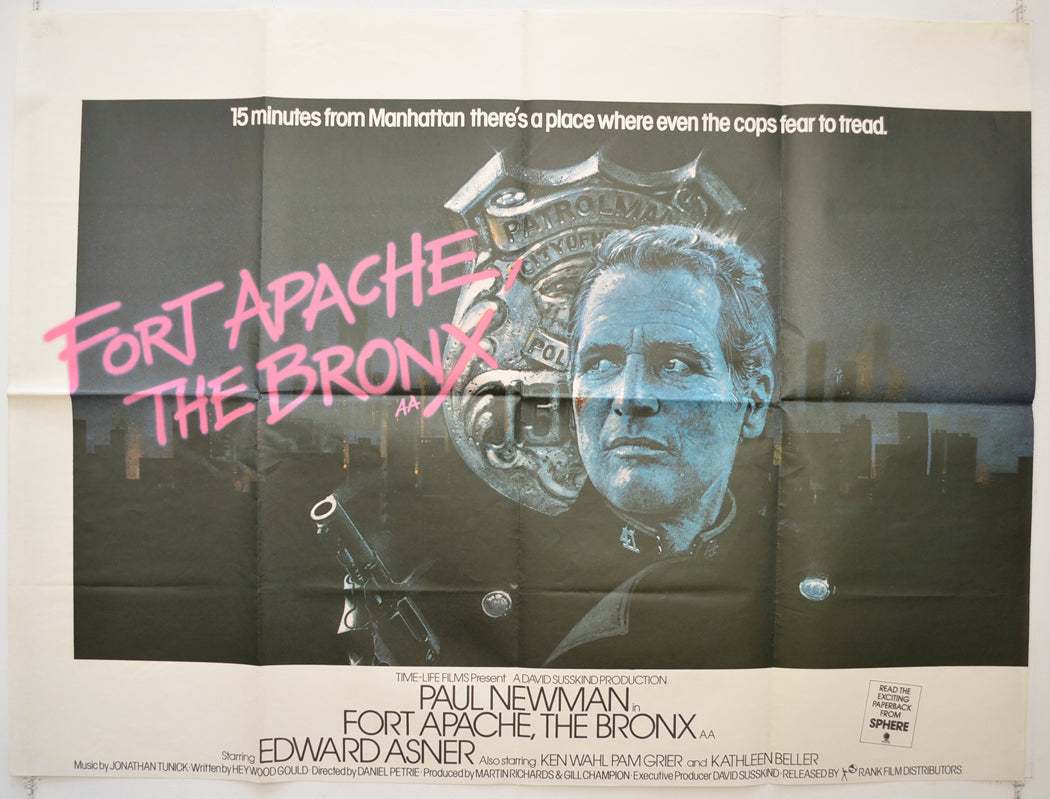 Fort Apache, The Bronx  Original British Quad Poster - Film Poster - Movie Poster 