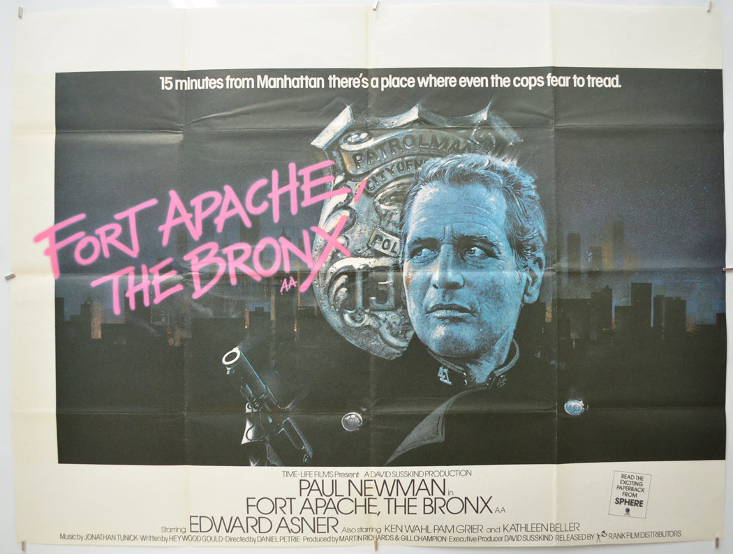 Fort Apache, The Bronx Original Quad Poster - Film Poster - Movie Poster