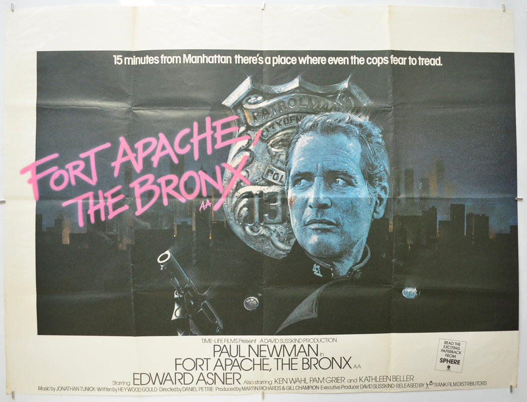 Fort Apache, The Bronx Original Quad Poster - Film Poster - Movie Poster