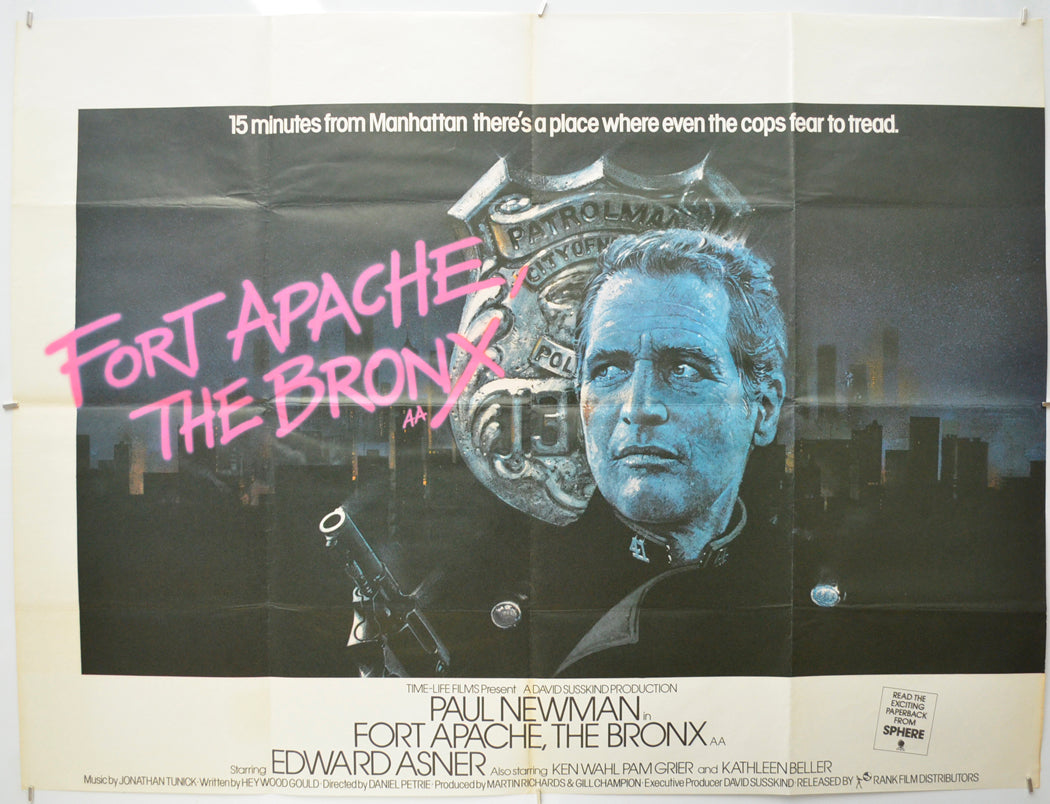 Fort Apache, The Bronx Original Quad Poster - Film Poster - Movie Poster