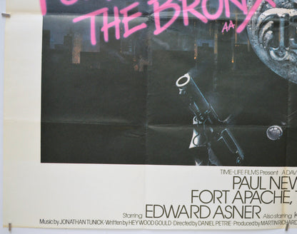 FORT APACHE, THE BRONX (Bottom Left) Cinema Quad Movie Poster 