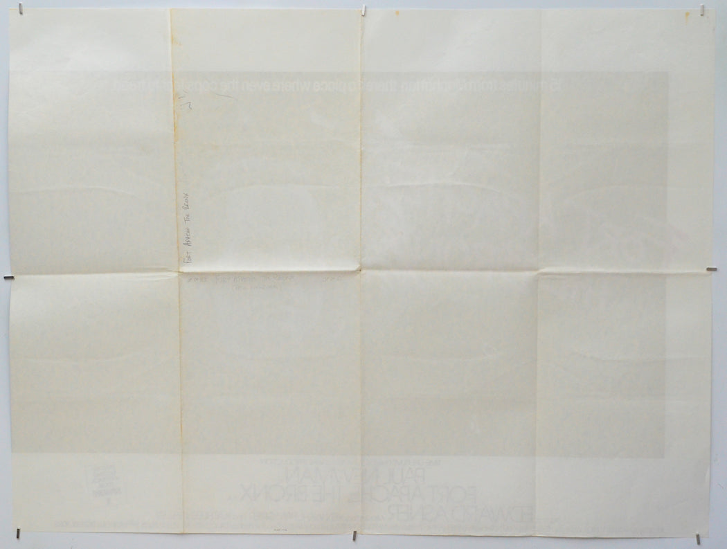 Fort Apache, The Bronx (Back) Cinema Quad Movie Poster 