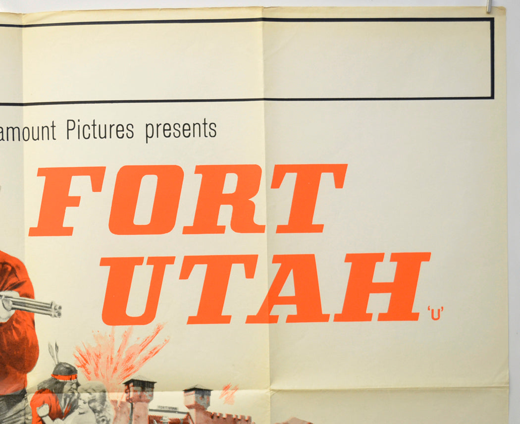 FORT UTAH (Top Right) Cinema Quad Movie Poster 