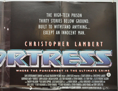 FORTRESS (Top Right) Cinema Quad Movie Poster 