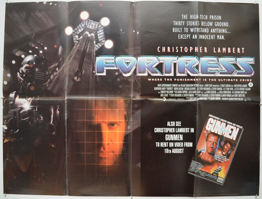 Fortress Original Quad Poster - Film Poster - Movie Poster