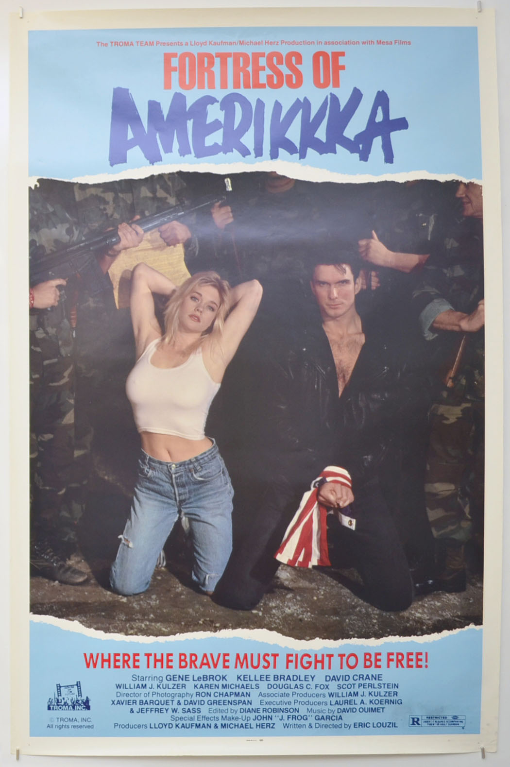 Fortress of Amerikkka Original One Sheet Poster - Film Poster - Movie Poster