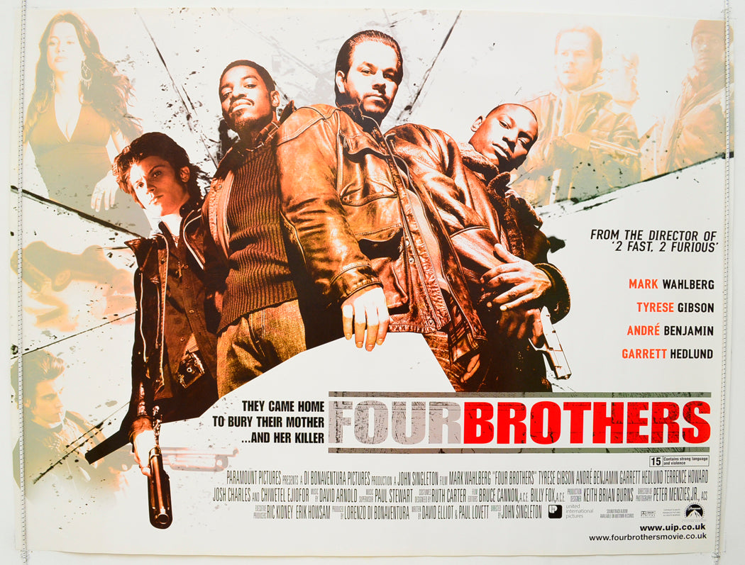 Four Brothers  Original British Quad Poster - Film Poster - Movie Poster 