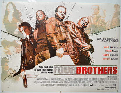 Four Brothers Original Quad Poster - Film Poster - Movie Poster