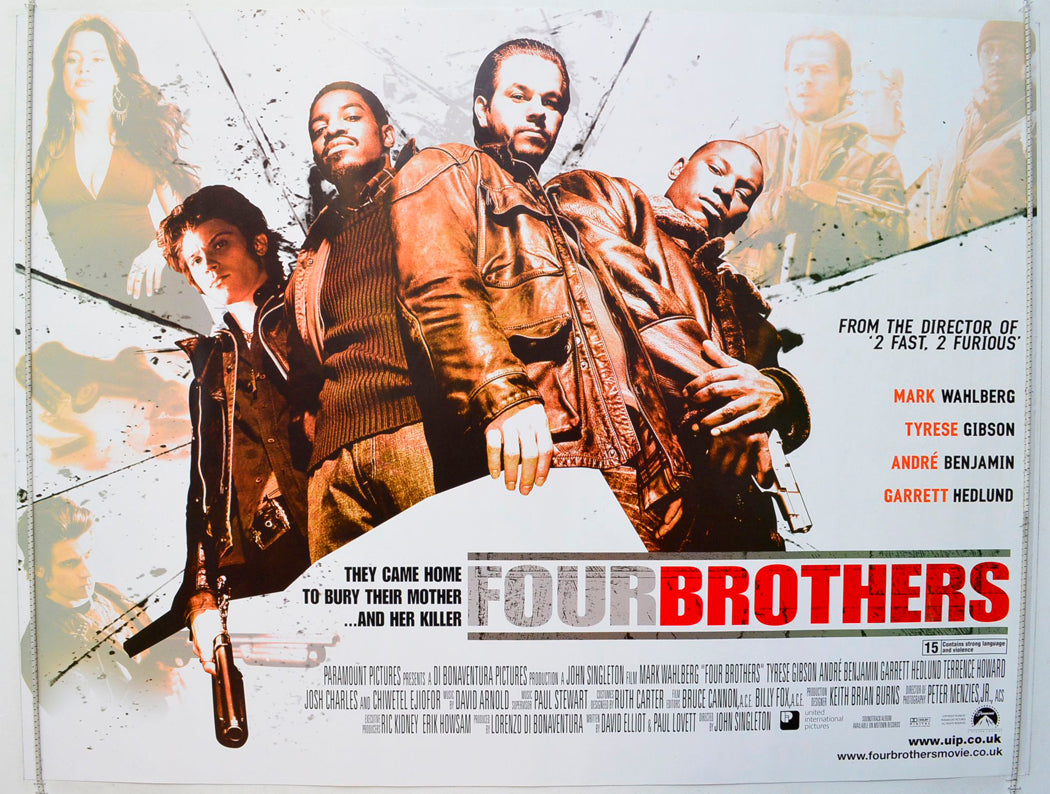 Four Brothers  Original British Quad Poster - Film Poster - Movie Poster