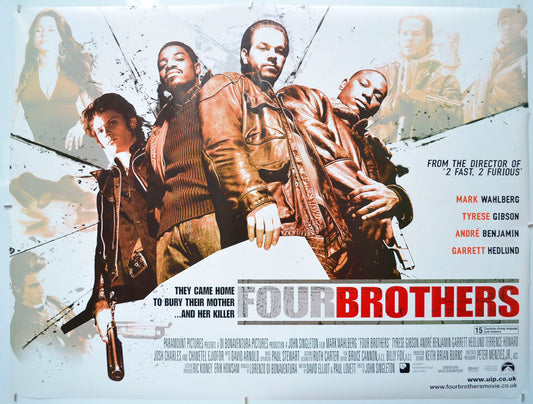 Four Brothers Original Quad Poster - Film Poster - Movie Poster