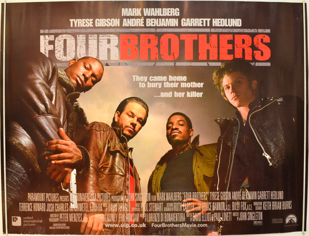 Four Brothers  Original British Quad Poster - Film Poster - Movie Poster 