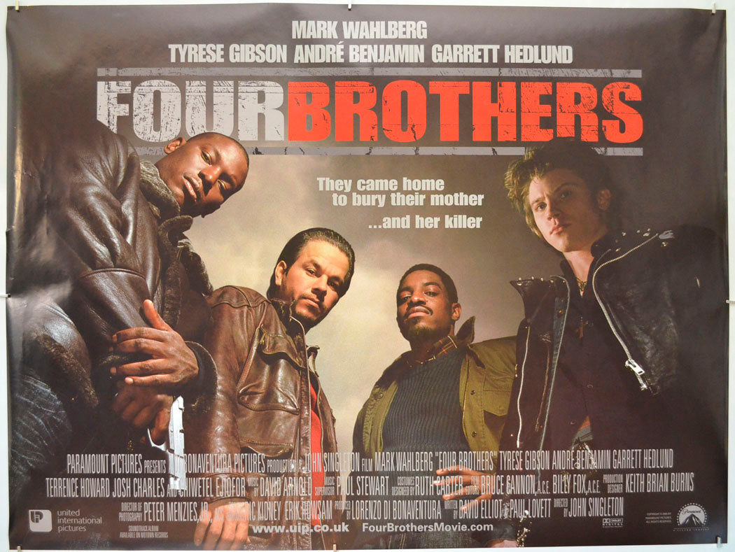 Four Brothers (Teaser / Advance Version) Original Quad Poster - Film Poster - Movie Poster