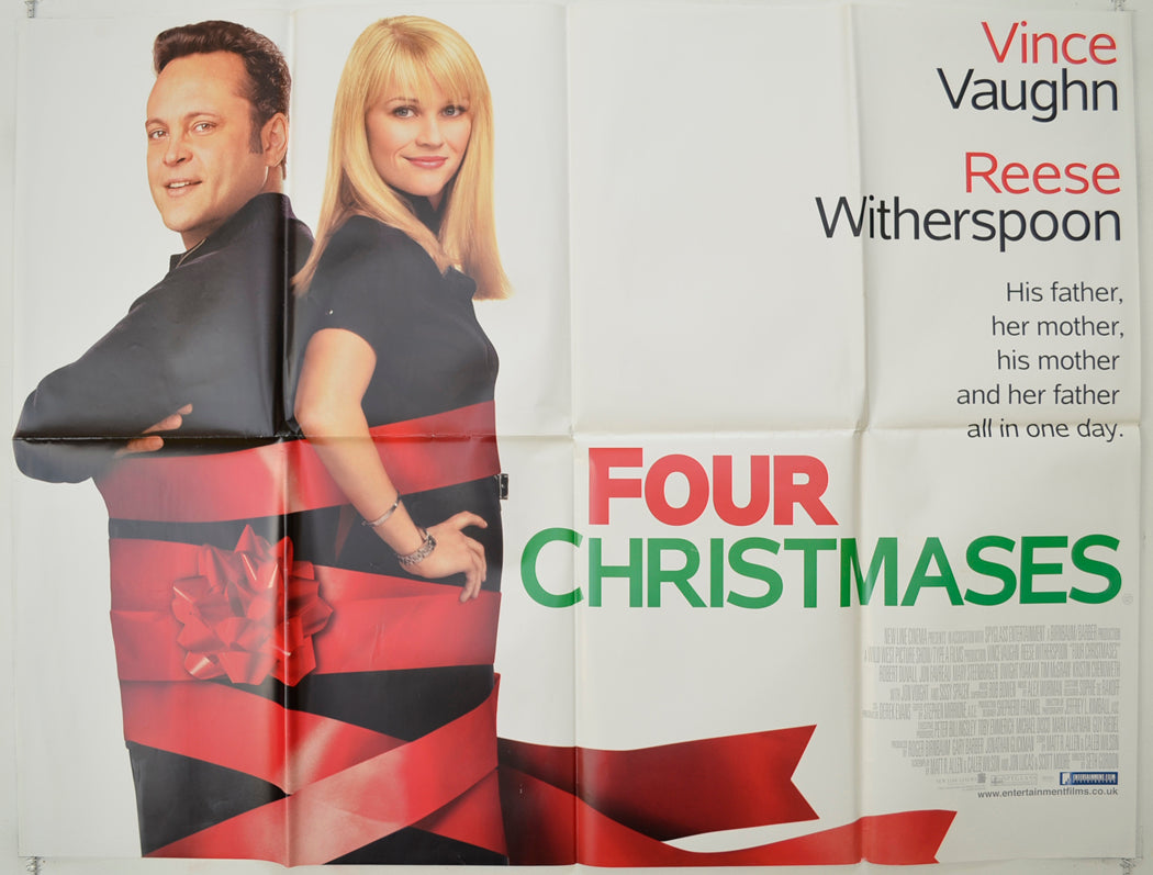 Four Christmases   Original Quad Poster - Film Poster - Movie Poster 