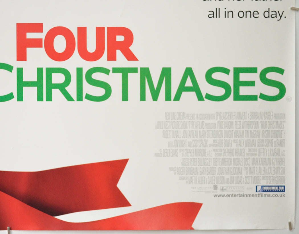 FOUR CHRISTMASES (Bottom Right) Cinema Quad Movie Poster 