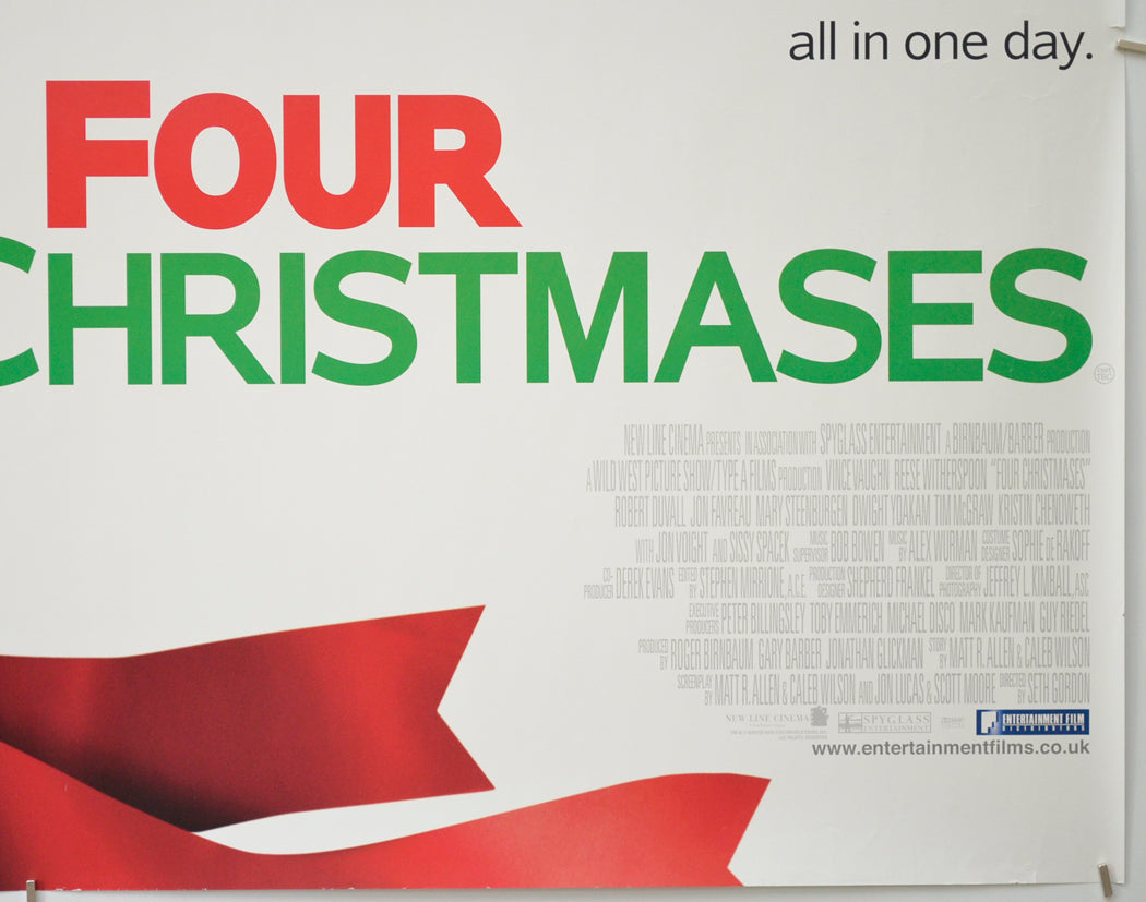 FOUR CHRISTMASES (Bottom Right) Cinema Quad Movie Poster 