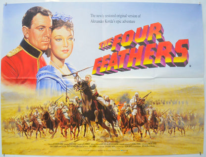 The Four Feathers (1991 Blue Dolphin re-release)  Original Quad Poster - Film Poster - Movie Poster