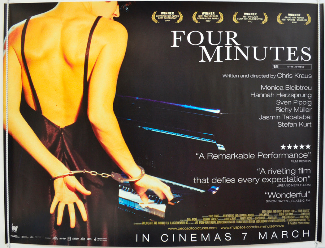 Four Minutes  (a.k.a. Vier Minuten)   Original Quad Poster - Film Poster - Movie Poster  