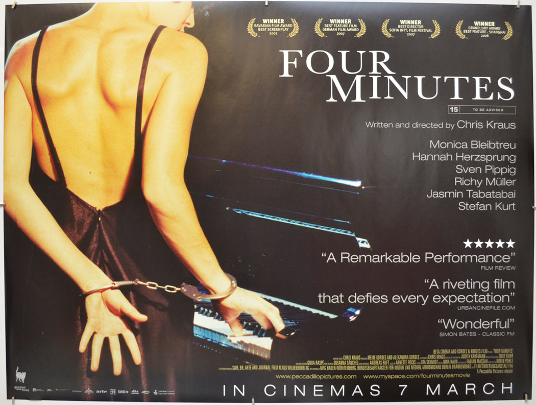 Four Minutes (a.k.a. Vier Minuten) Original Quad Poster - Film Poster - Movie Poster