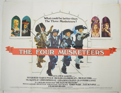 The Four Musketeers  (The Revenge Of Milady)   Original Quad Poster - Film Poster - Movie Poster