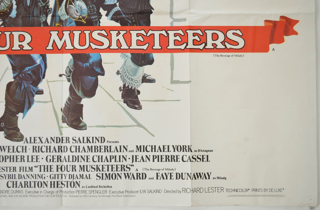 THE FOUR MUSKETEERS (Bottom Right) Cinema Quad Movie Poster 