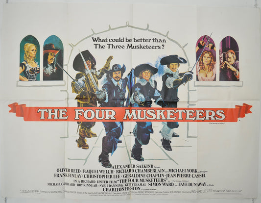 The Four Musketeers  (The Revenge Of Milady)  Original Quad Poster - Film Poster - Movie Poster 