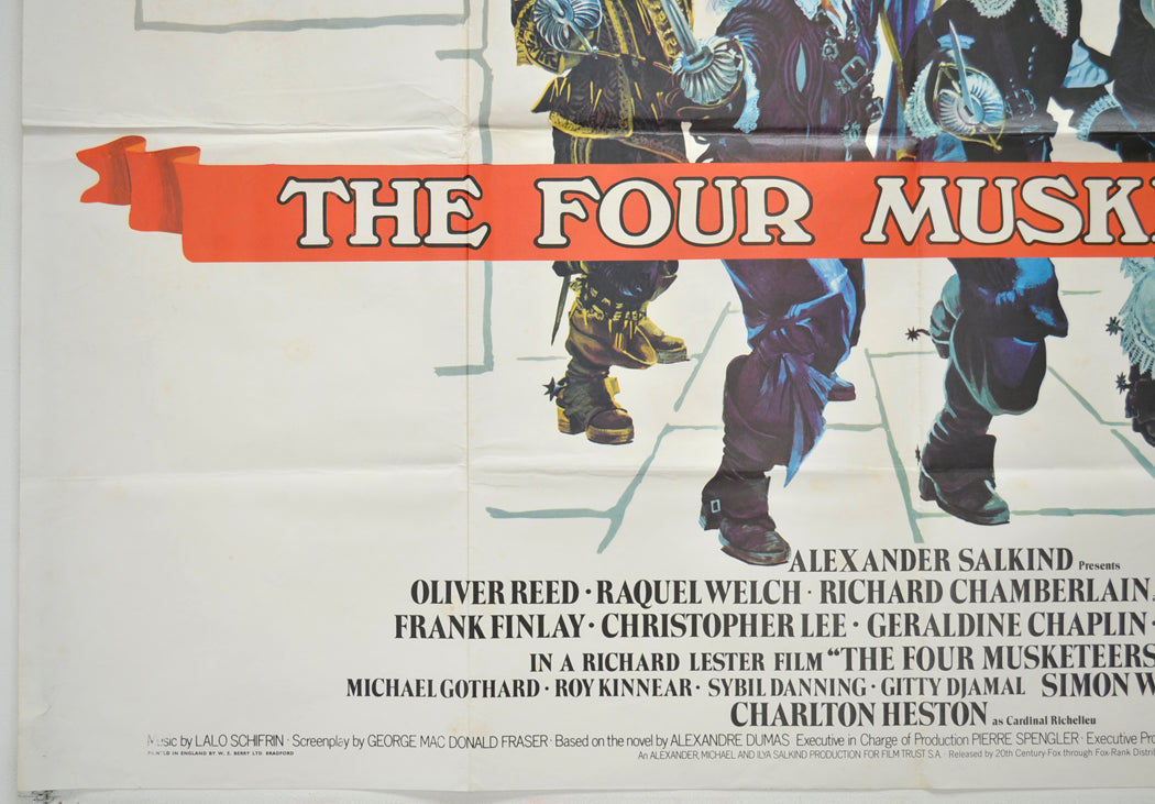 THE FOUR MUSKETEERS (Bottom Left) Cinema Quad Movie Poster 