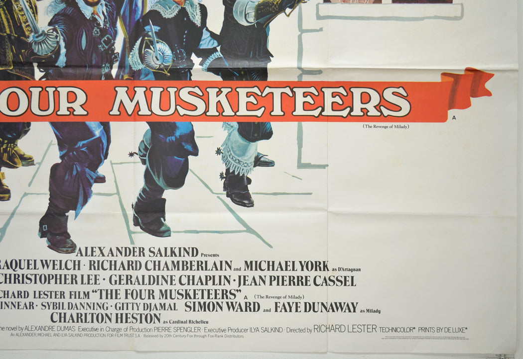 THE FOUR MUSKETEERS (Bottom Right) Cinema Quad Movie Poster 