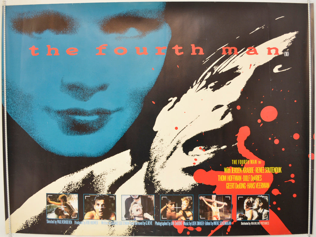 The Fourth Man  (a.k.a. De vierde man)   Original Quad Poster - Film Poster - Movie Poster