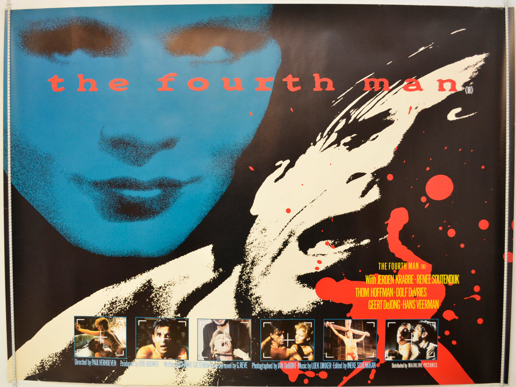 The Fourth Man  (a.k.a. De vierde man)   Original Quad Poster - Film Poster - Movie Poster