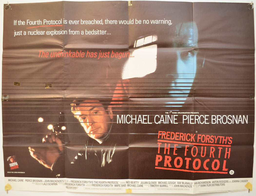 The Fourth Protocol Original Quad Poster - Film Poster - Movie Poster  