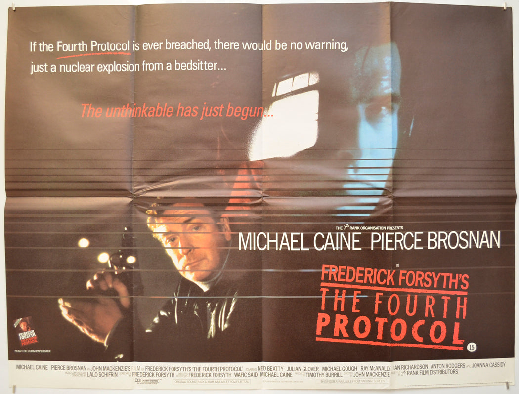 The Fourth Protocol Original Quad Poster - Film Poster - Movie Poster  