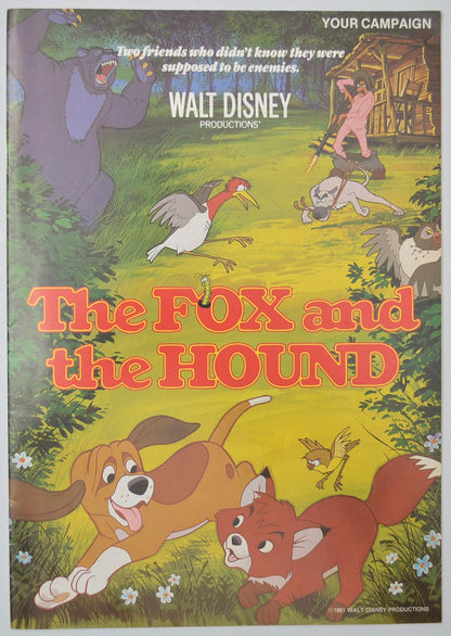 The Fox And The Hound Original 20 Page Cinema Exhibitors Campaign Press Book (UK)