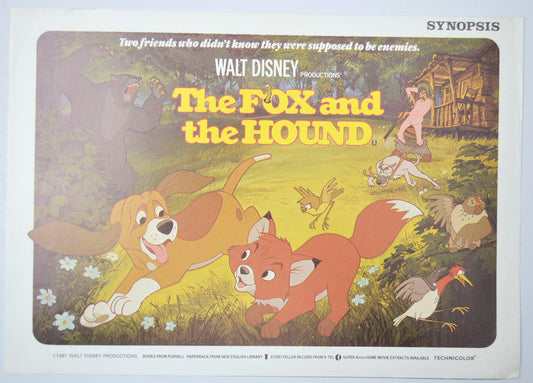 The Fox And The Hound Original Cinema Exhibitors Synopsis / Credits Booklet (UK)