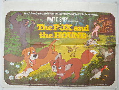 The Fox And The Hound   Original Quad Poster - Film Poster - Movie Poster 