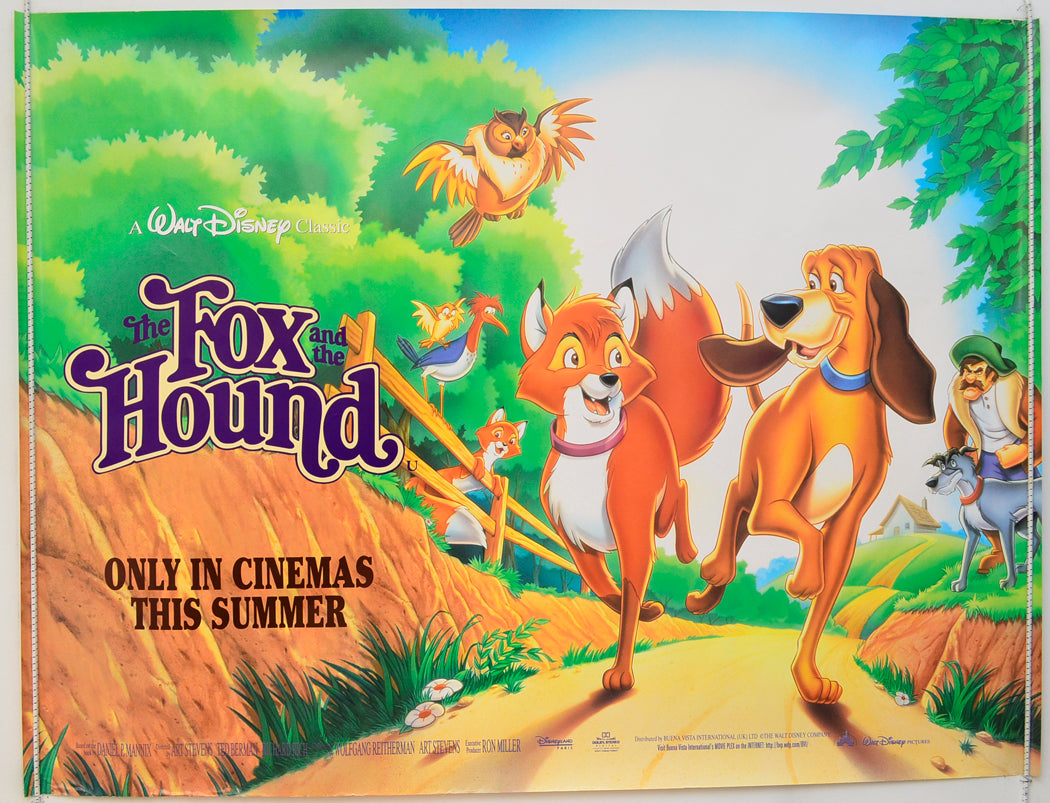 The Fox And The Hound  (1995 re-release poster)   Original Quad Poster - Film Poster - Movie Poster  