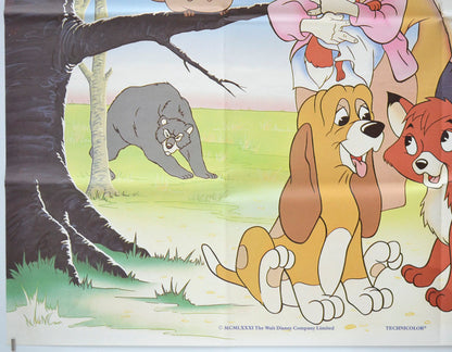 THE FOX AND THE HOUND (Bottom Left) Cinema Quad Movie Poster 