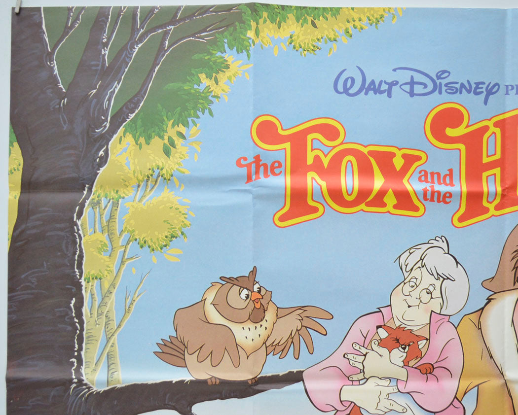 THE FOX AND THE HOUND (Top Left) Cinema Quad Movie Poster 