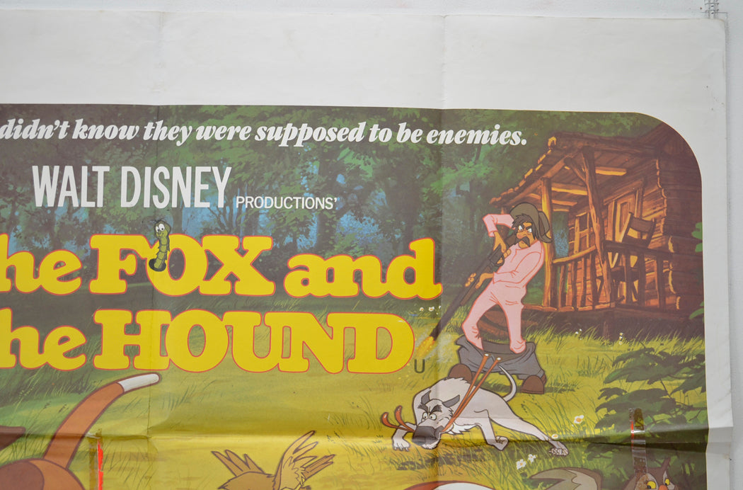 THE FOX AND THE HOUND (Top Right) Cinema Quad Movie Poster 