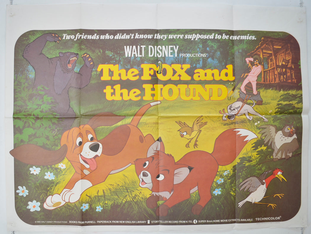 The Fox And The Hound  Original Quad Poster - Film Poster - Movie Poster 