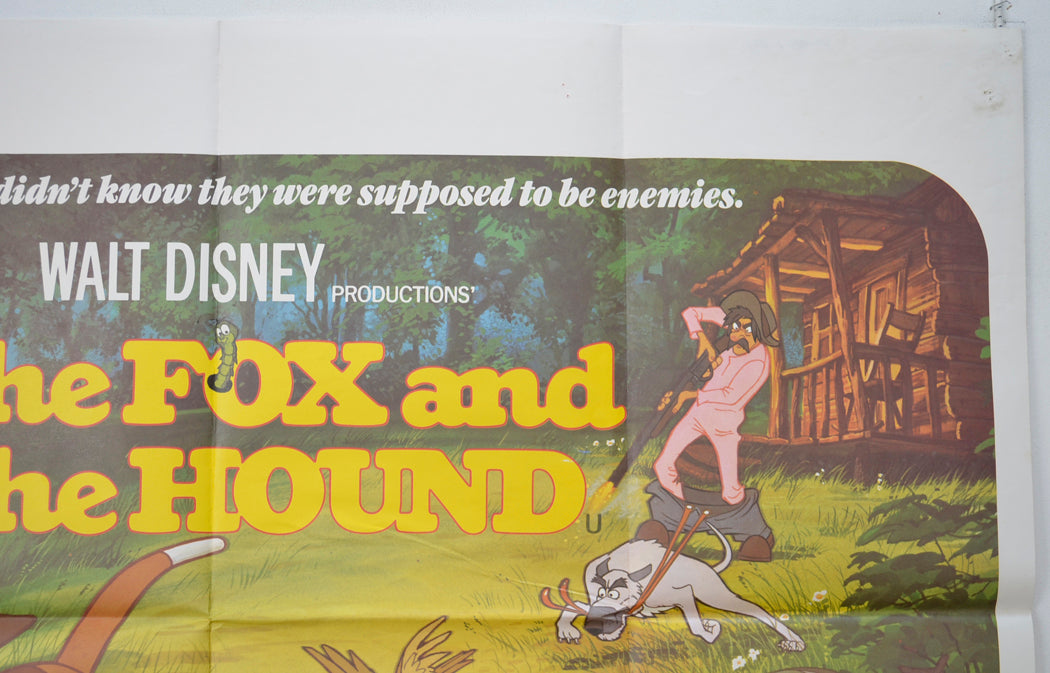 THE FOX AND THE HOUND (Top Right) Cinema Quad Movie Poster 