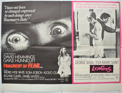 Fragment Of Fear / Loving (Double Bill) Original Quad Poster - Film Poster - Movie Poster