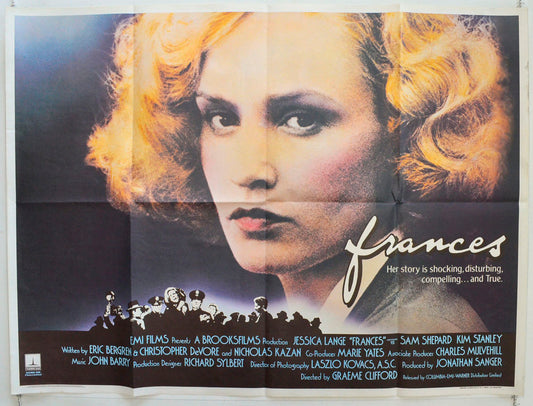 Frances Original British Quad Poster - Film Poster - Movie Poster 